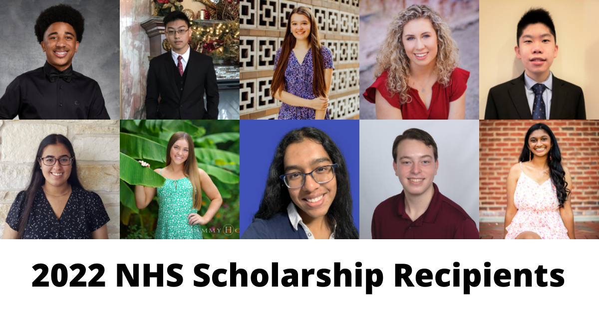 2022 NHS Scholarship Recipients Social Snap